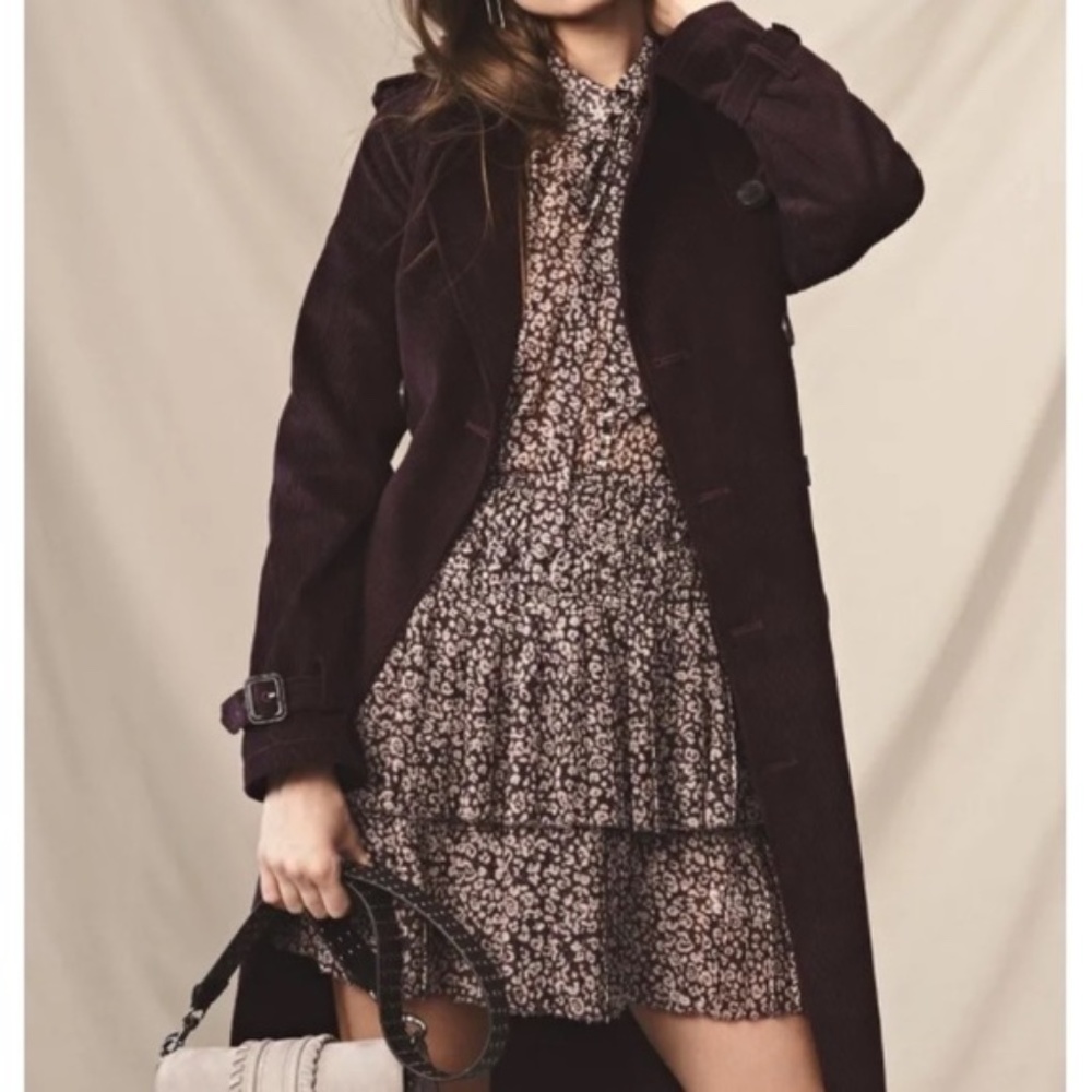 Rebecca Minkoff Ruffled Rosemary Mni Dress in Purple Leopard Print size S - Picture 7 of 16